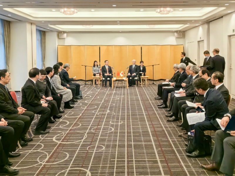 中国贸促会任鸿斌会长率团访日：中日举行经济对话会